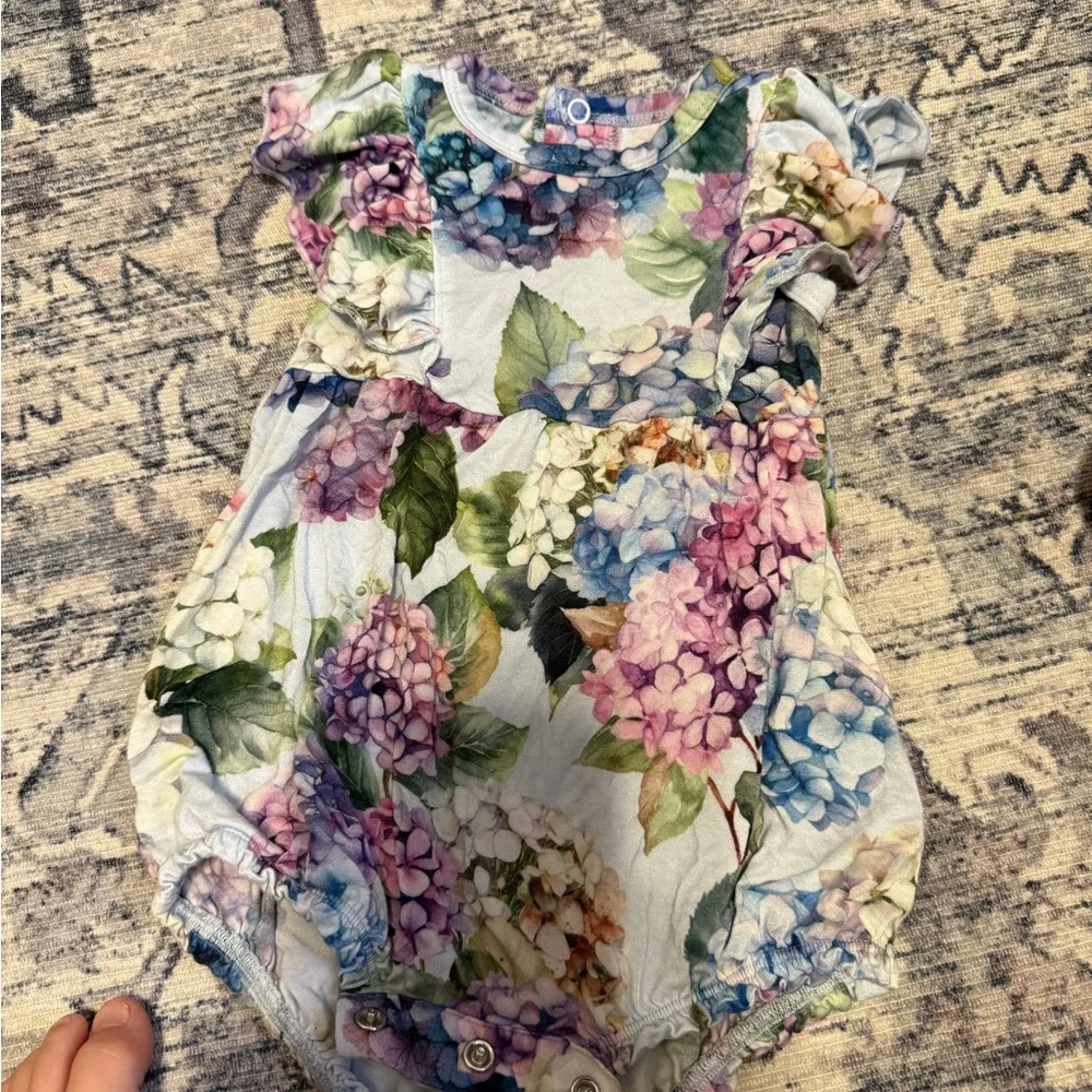 Floral Baby Dress with Bloomers